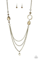 Rebels Have More Fun - Brass Paparazzi Necklace