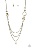 Rebels Have More Fun - Brass Paparazzi Necklace