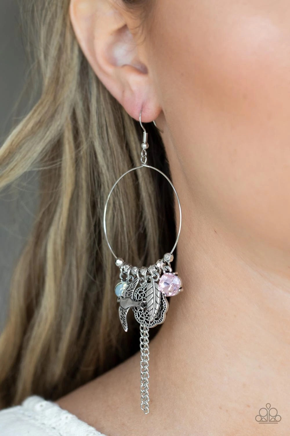 Tweet Dreams Pink Paparazzi Earrings