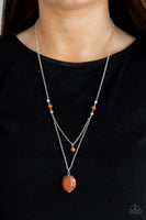 Time to Hit the ROAM - orange - Paparazzi necklace