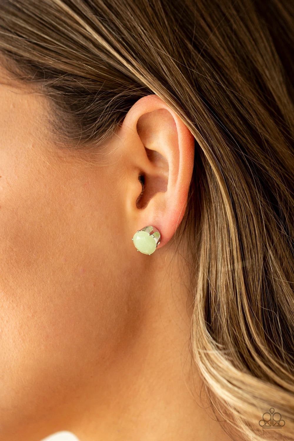 Simply Serendipity - Green Glow in the dark Paparazzi Earrings