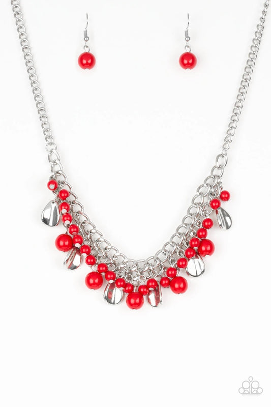 Summer Showdown Red Paparazzi Necklace