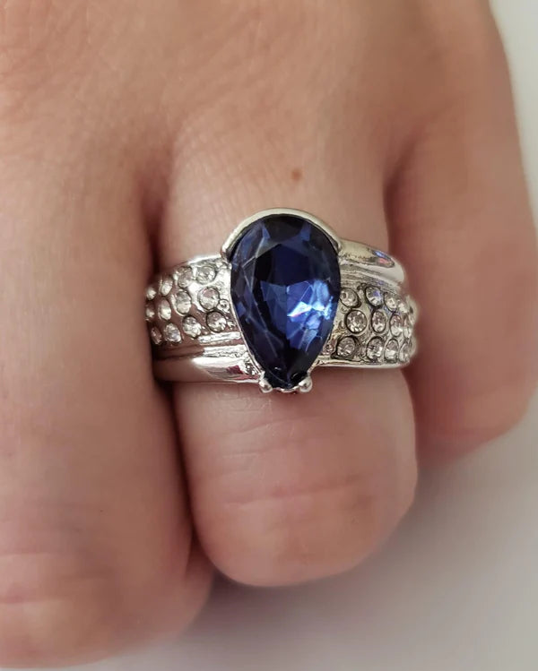 Dive into Oblivion Blue Paparazzi Ring (Exclusive Fashion Fix)