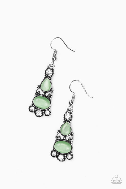 Push Your LUXE - Green Paparazzi Earrings