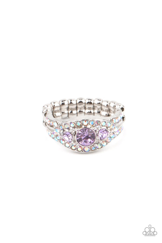 Celestial Crowns Purple Paparazzi Ring