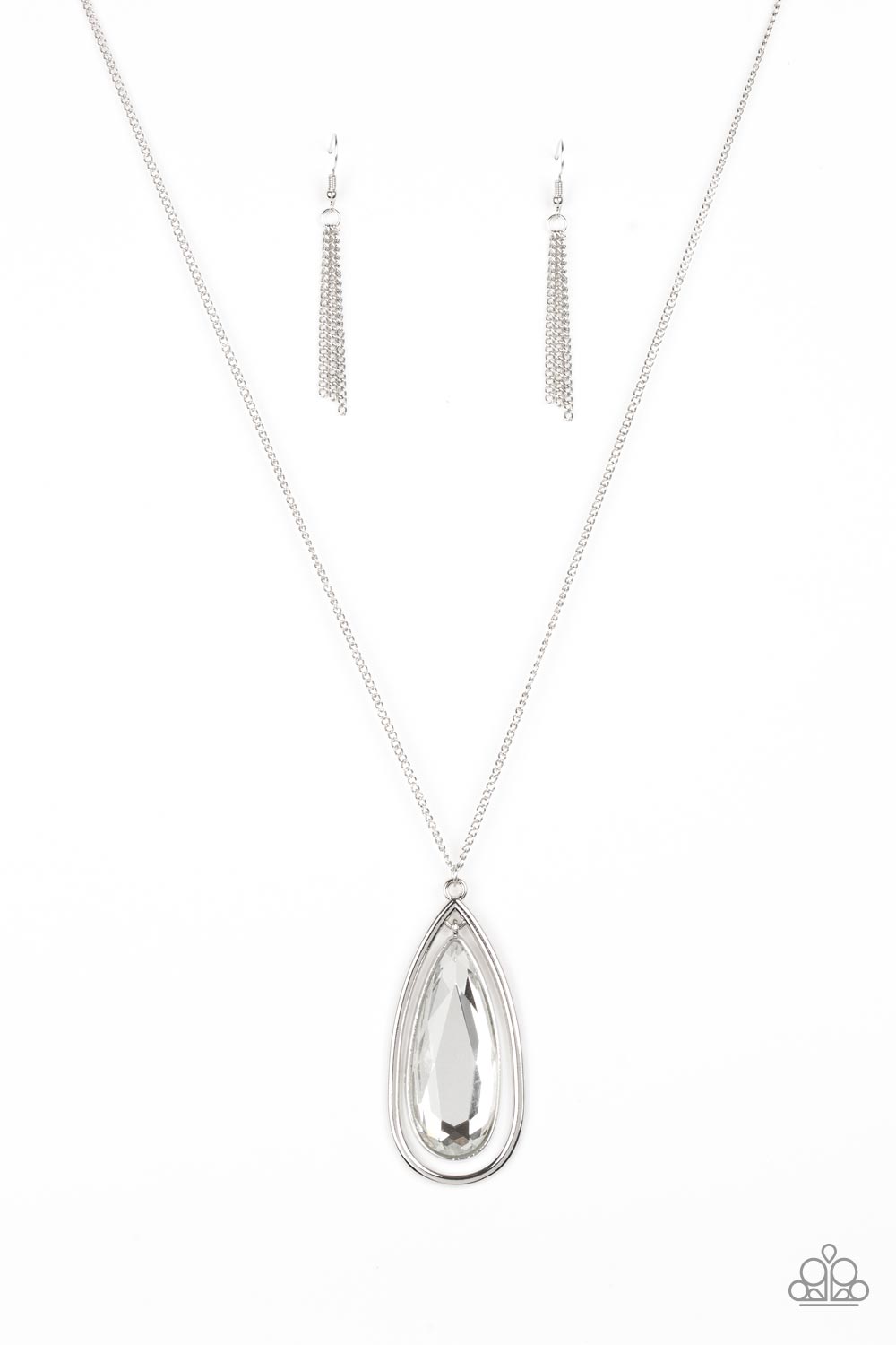 The Royal Coronation - White Paparazzi Necklace