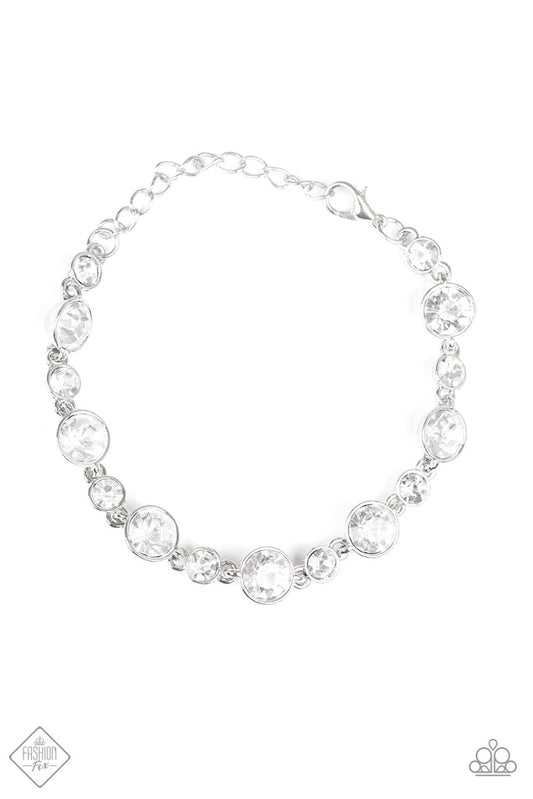 Starstruck Sparkle - White Paparazzi Fashion Fix Exclusive Bracelet