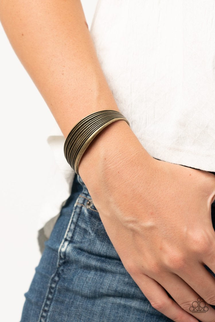 Off The Cuff Couture Brass Paparazzi Bracelet