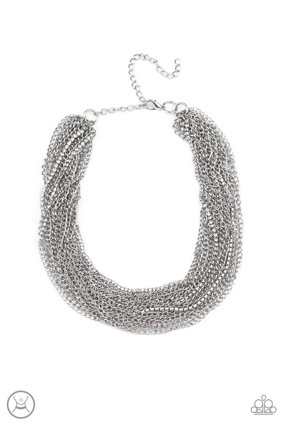 Catch You LAYER! White Paparazzi Necklace