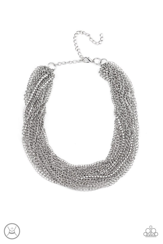 Catch You LAYER! White Paparazzi Necklace