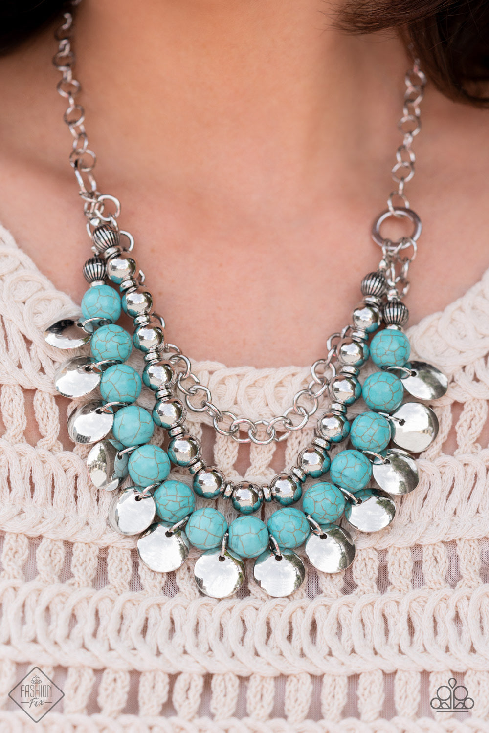 Leave Her Wild - Blue Paparazzi Fashion Fix Necklace