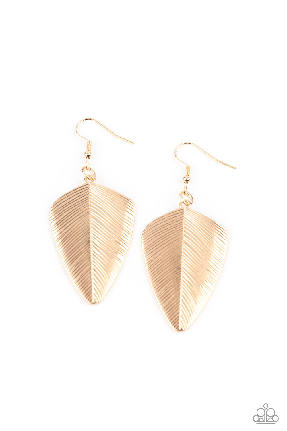 One of the Flock Gold Paparazzi Earrings