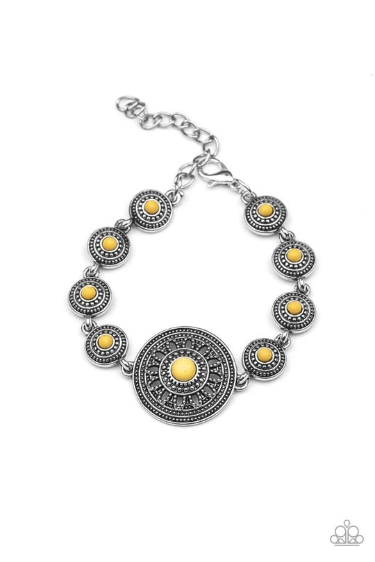 Rustic Renegade Yellow Paparazzi Bracelet