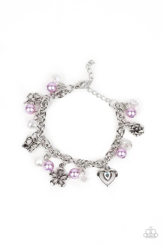 Retreat Into Romance Purple Paparazzi Bracelet
