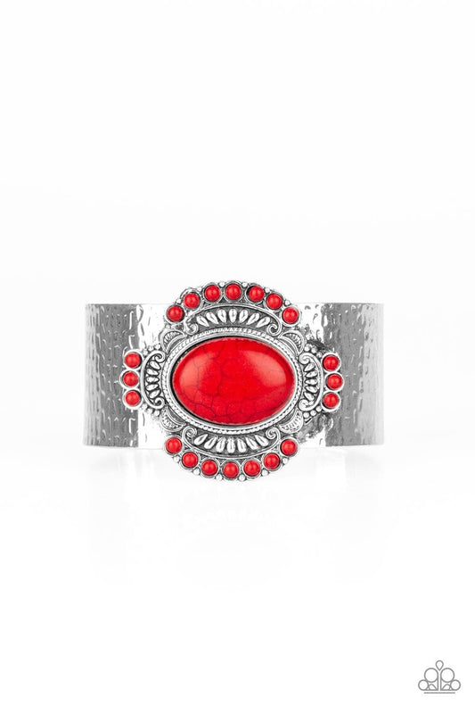 Canyon Crafted - Red Paparazzi Bracelet