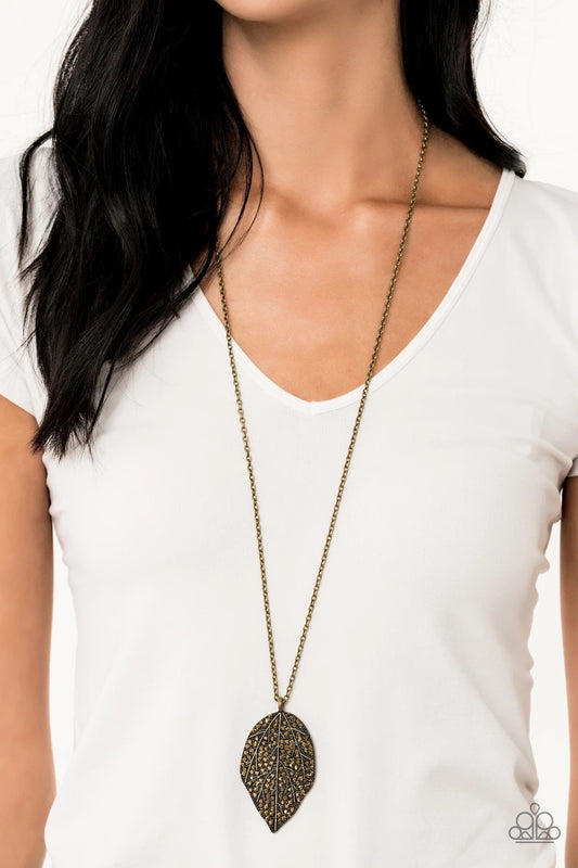 Natural Re-LEAF - Brass Necklace - 2019 Convention Exclusive