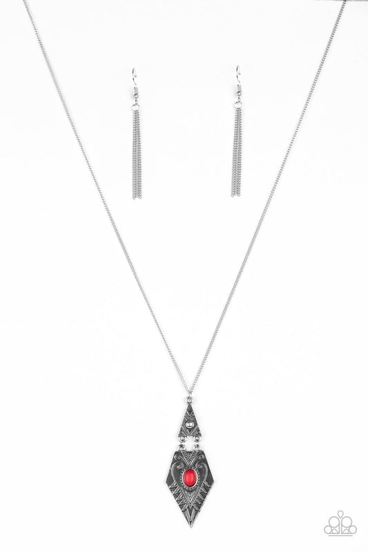 Just A Mirage - Red Paparazzi Necklace