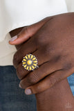 Poppy Pop-tastic - Yellow Paparazzi Ring