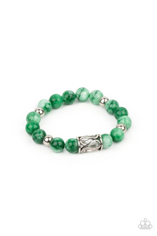 Soothes the Soul - Green Urban Paparazzi Bracelet