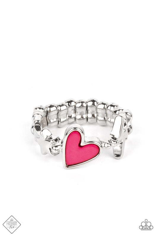 Contemporary Charm - Pink Paparazzi Fashion Fix Ring