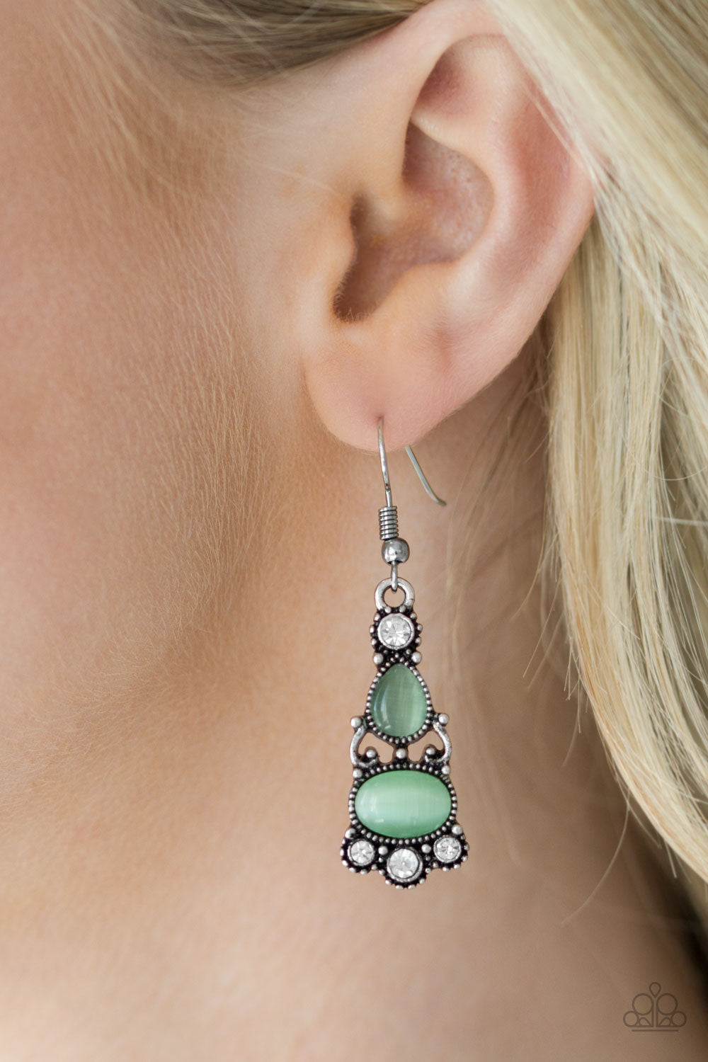 Push Your LUXE - Green Paparazzi Earrings