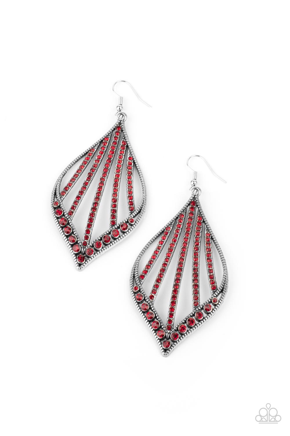 Showcase Sparkle Red Paparazzi Earrings
