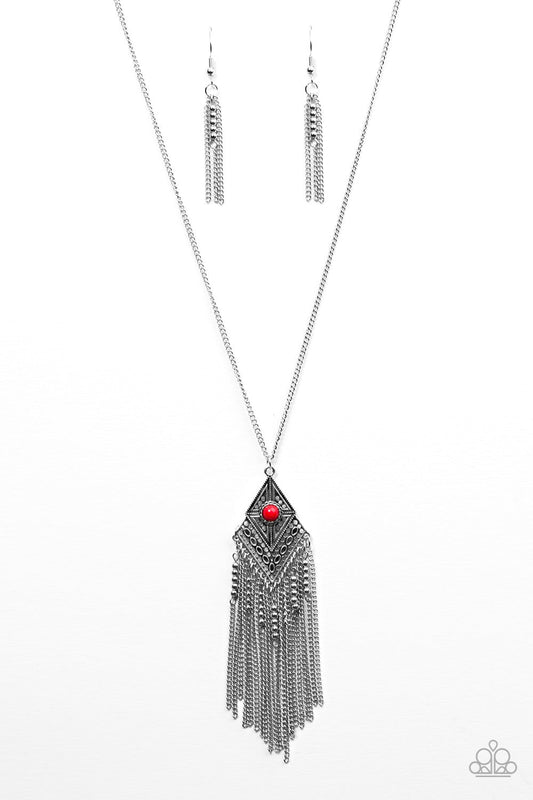 The Adventure Begins - Red Paparazzi Necklace