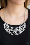 Powerful Prowl White Paparazzi Necklace