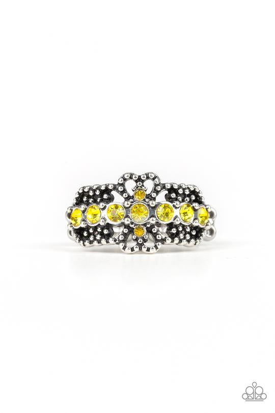 GLOW Your Mind Yellow Paparazzi Ring