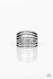 Basic Maverick - silver - Paparazzi ring