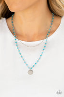 Dainty Demure –Blue Paparazzi Necklace