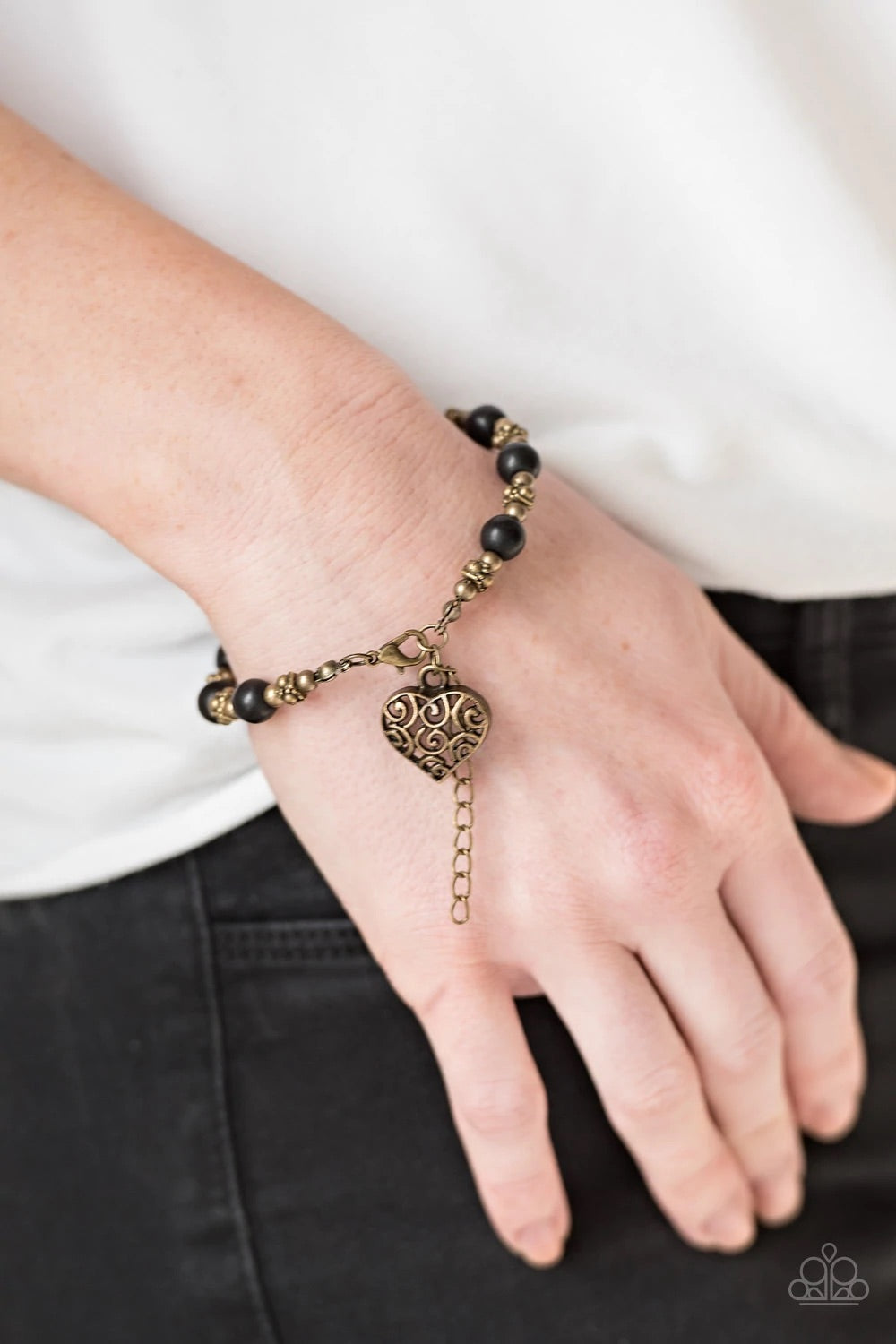 Desert Heartthrob Brass Paparazzi Bracelet