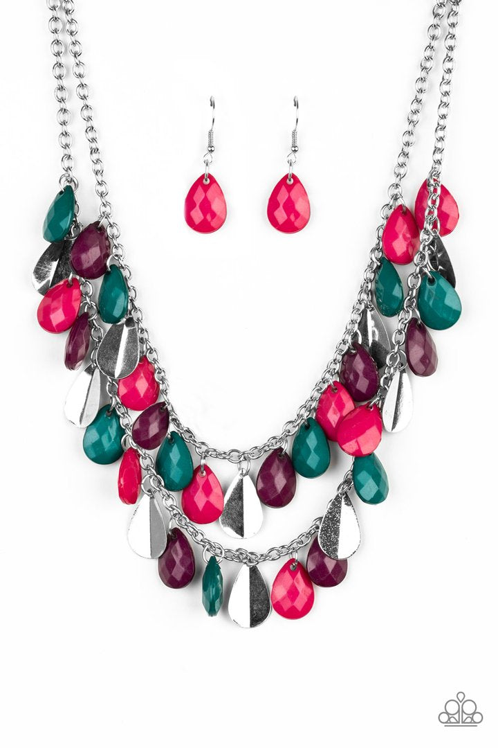 Life of the FIESTA Multi Paparazzi Necklace