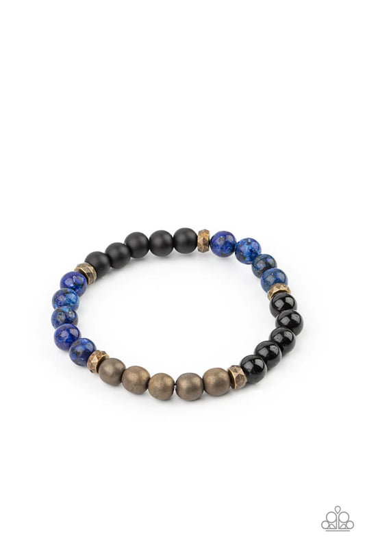Petrified Powerhouse Blue Paparazzi Urban Bracelet