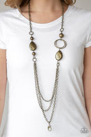 Rebels Have More Fun - Brass Paparazzi Necklace