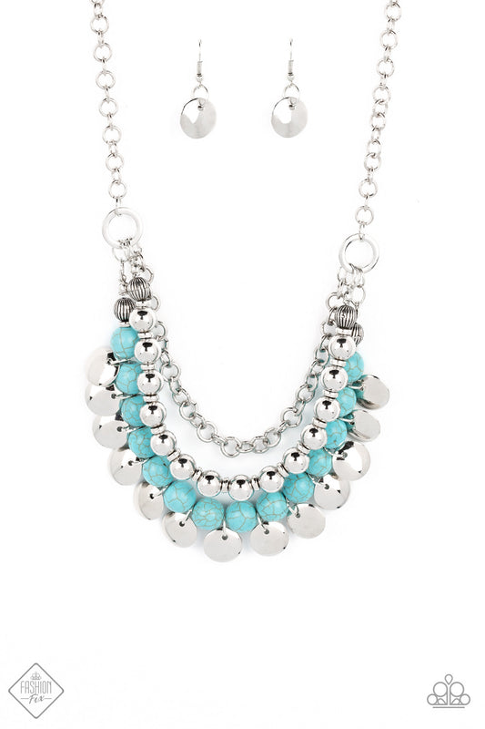 Leave Her Wild - Blue Paparazzi Fashion Fix Necklace