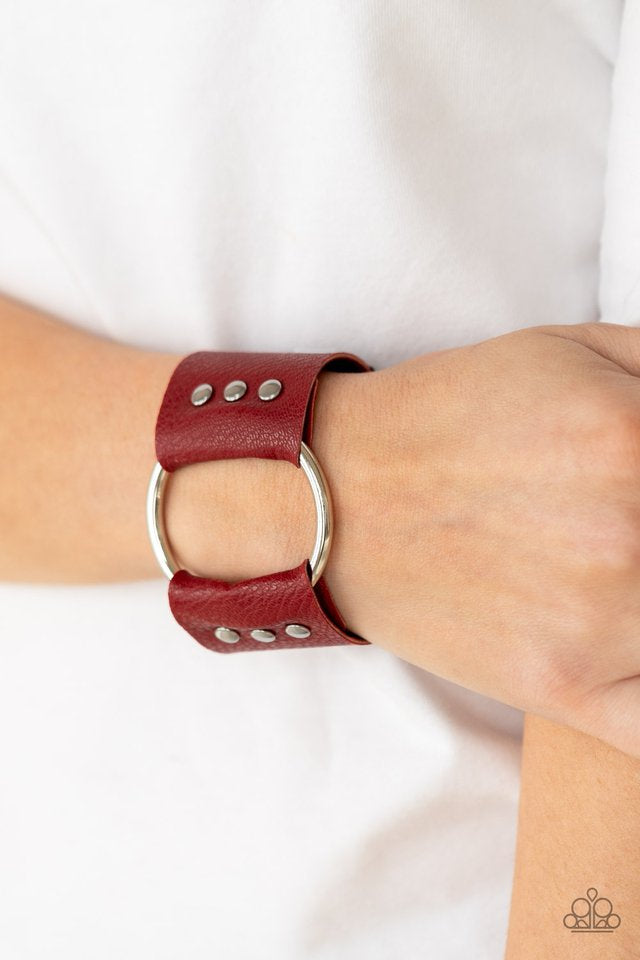 Moto Mayhem - Red Paparazzi Bracelet