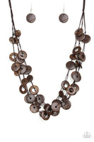 Wonderfully Walla Walla Brown Paparazzi Necklace