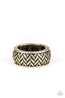 Survival Skills Brass Paparazzi Urban Ring