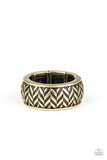 Survival Skills Brass Paparazzi Urban Ring