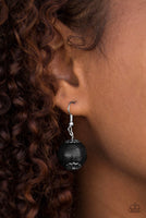 Bahama Bliss Black Wooden Paparazzi Necklace