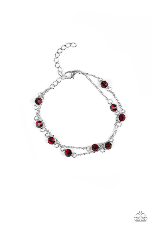 Spotlight Starlight - Red Paparazzi Bracelet