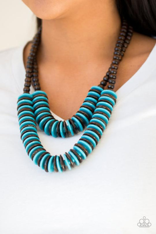 Dominican Disco Blue Paparazzi Necklace