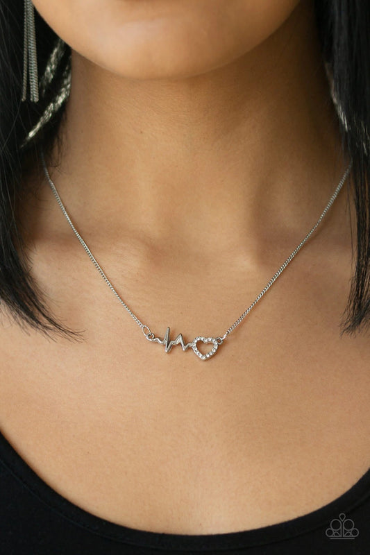 HEARTBEAT Street White Paparazzi Necklace