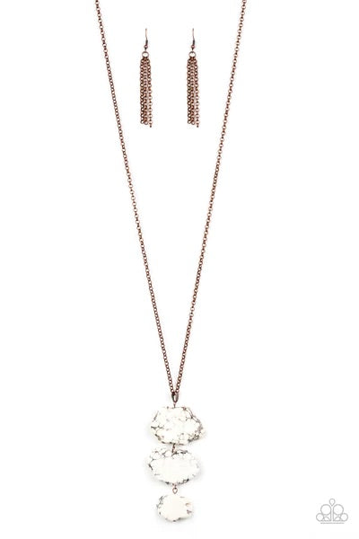 On the ROAM Again - Copper Paparazzi Necklace