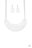 Powerful Prowl White Paparazzi Necklace
