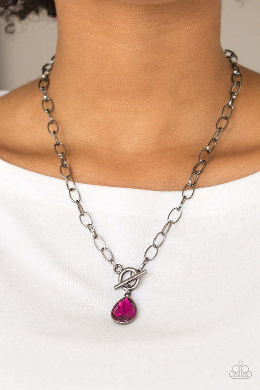 So Sorority - Pink Paparazzi Necklace