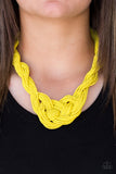 A STANDING OVATION - YELLOW Paparazzi NECKLACE