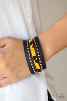 Born To Be WILDCAT - Yellow Paparazzi Urban Bracelet