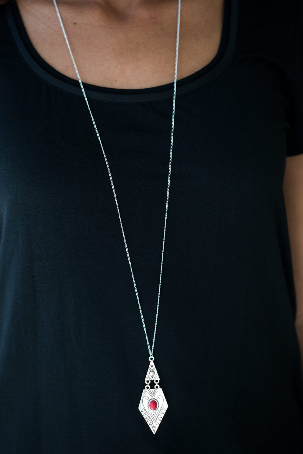 Just A Mirage - Red Paparazzi Necklace